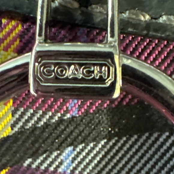 Coach Poppy Tartan Plaid Carryall Bag F15480 - Picture 7 of 16